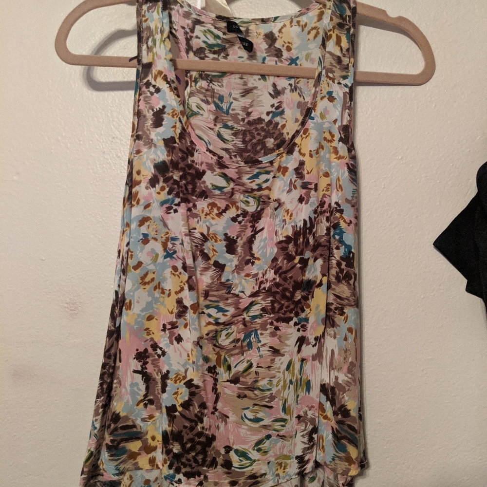 Multicolored Flowy Tank